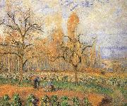 Camille Pissarro Farmland landscape France oil painting artist